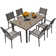 Theanna Rectangular 6 - Person 59.06'' Long Dining Set
