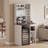 Mini Fridge Cabinet with Wine Glass Rack, Bar Cabinet with Adjustable Shelf and Drawer for Kitchen, Living Room-2057383636