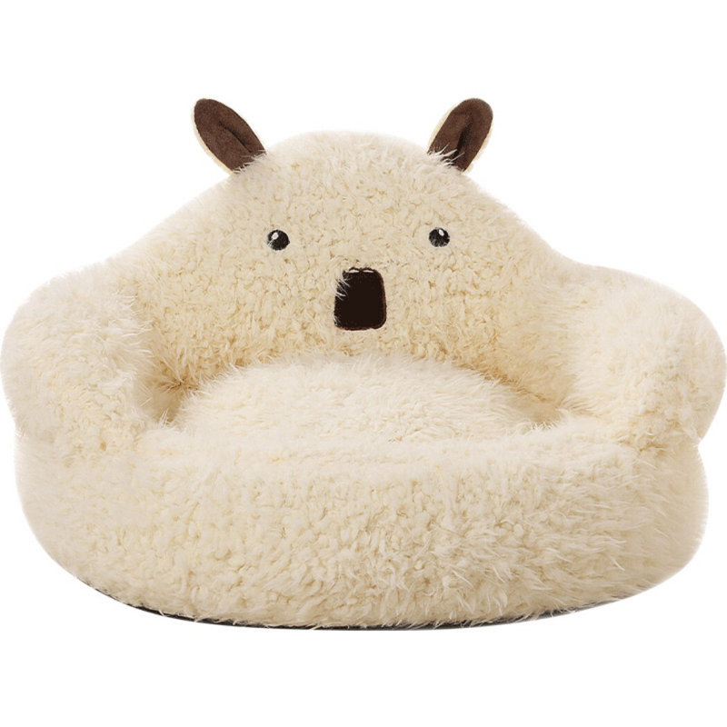 Lit pour chat en forme d'alpaga, H 6,69 po x l 15,75 po x P 16,14 po
