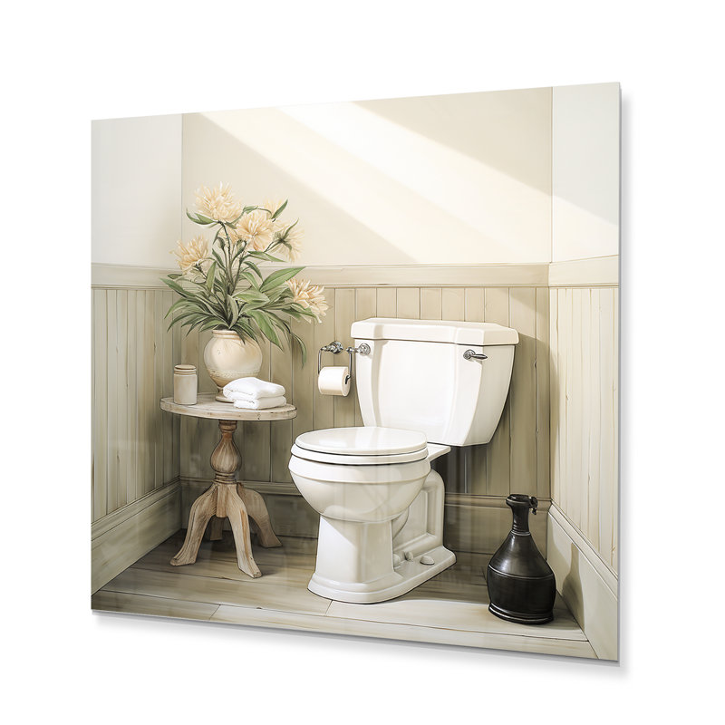 Toilet Serenity Minimalism Art I, H 16 po x l 16 po x P 1 po