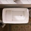 Baignoire profonde autoportante en pierre blanche 47 "pour appartements avec siège 47"