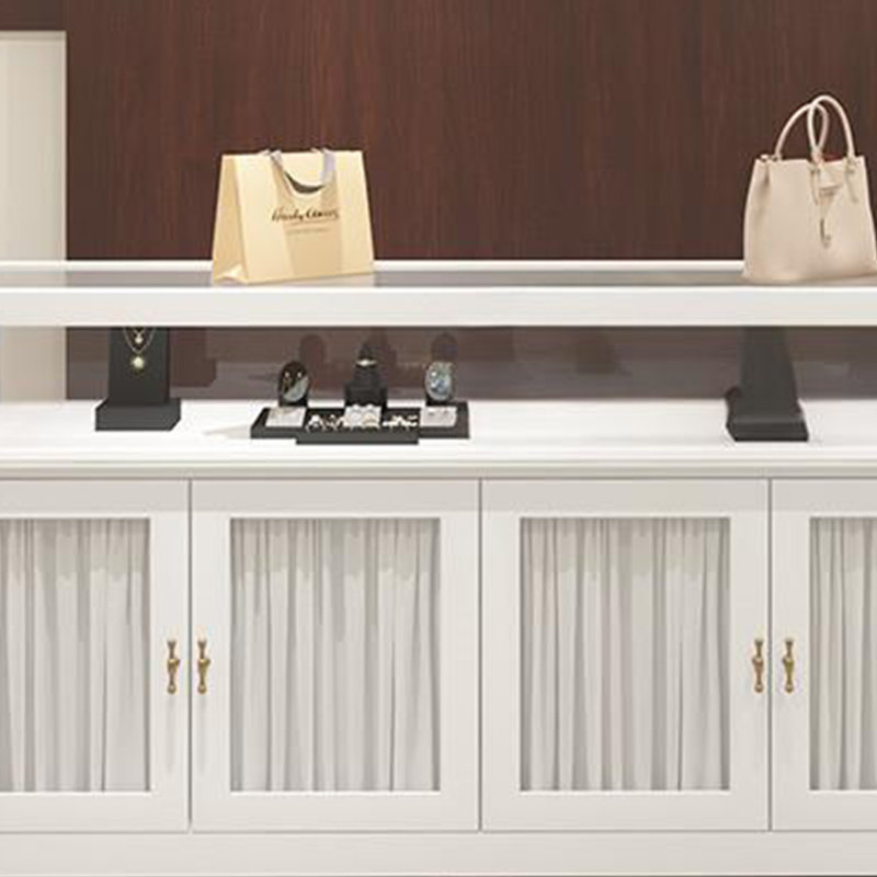 Armoire pour îlot central de luxe léger, H 39,37 po x l 86,61 po x P 23,62 po