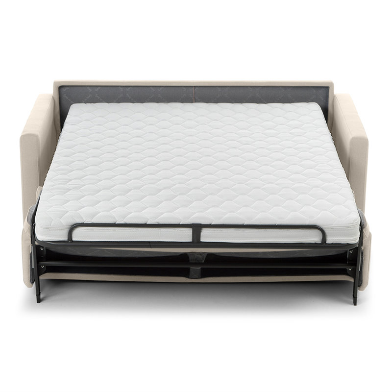 Canapé-lit en tissu de qualité supérieure Adalise, Tissu DuraTex sable performance