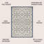 Tapis intérieur / extérieur bleu marine / beige Deilani-1058741148