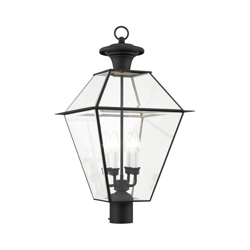 Tête de lanterne d'extérieur 4 lumières Amiree, Noir