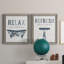 Palm Bath I - Ensemble de 2 encadrements d'art textuel sur toile-779011611-779011612