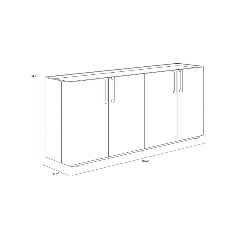 JAMILLE 80'' W Sideboard