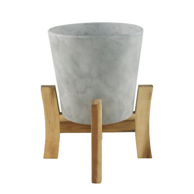 8 Inch Contemporary Planter with Stand