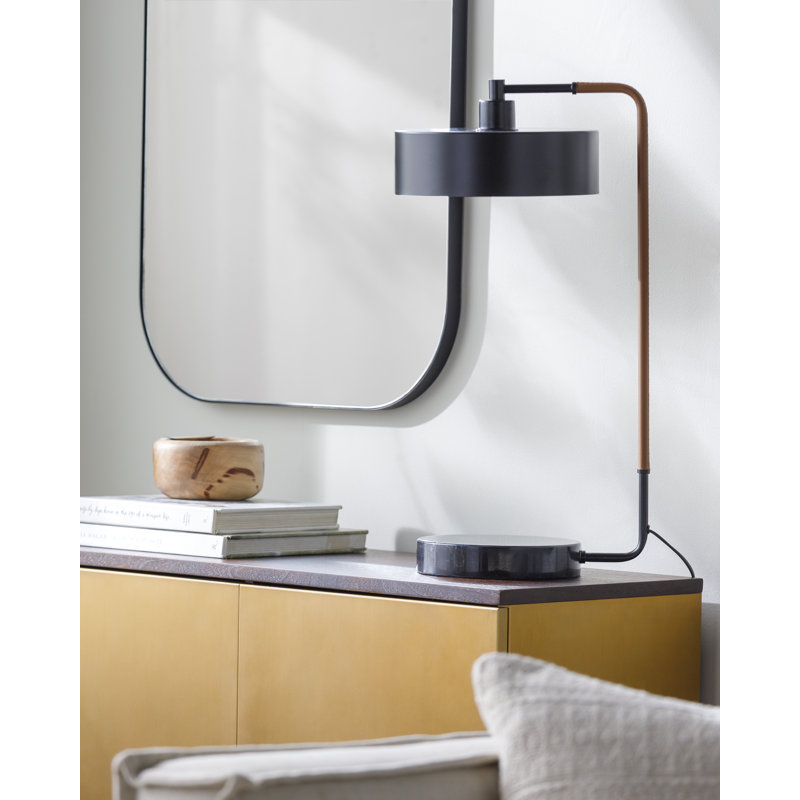 Lampe fantaisie en métal Hiltonia, Noir