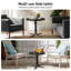 Table d'appoint de patio en acier noir-213714166