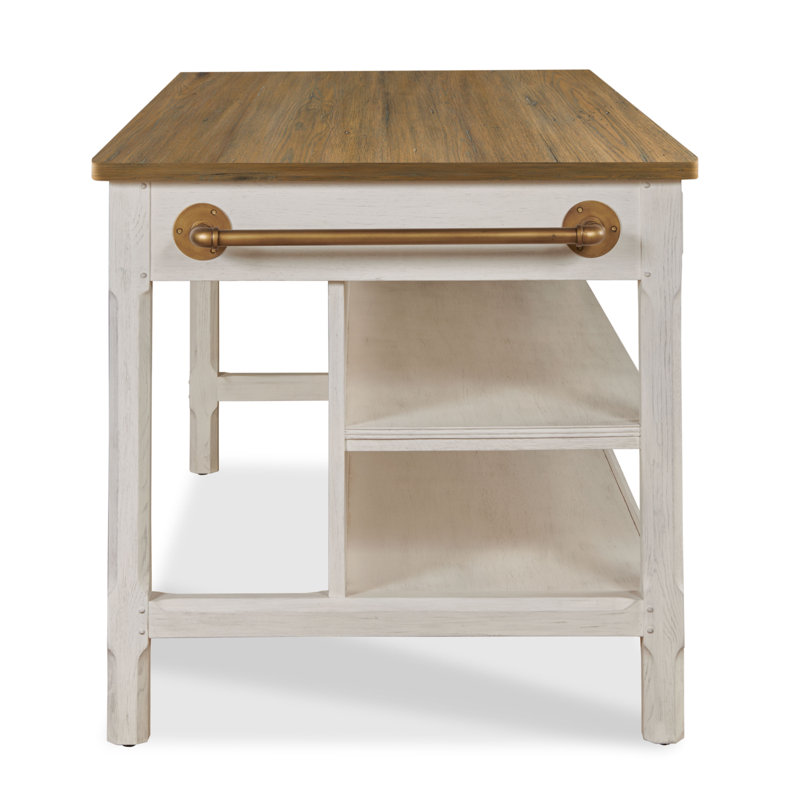 Dining Table, Frost White, Frost White, Solid + Manufactured Wood