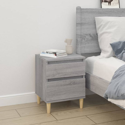 Elias 40cm W Solid + Manufactured Wood Bedside Table