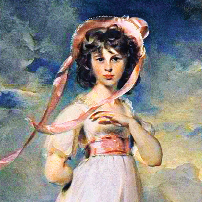 "Pinkie" par Thomas Lawrence sur toile, H 51 po x l 36 po