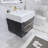 Glasgow 24'' Single Bathroom Vanity with Acrylic Top-940283579