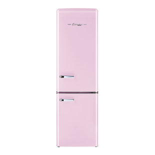 Smeg Retro Style 9.92 Cu. ft Left-Hinged Refrigerator with Internal Freezer Compartment in Red | Nebraska Furniture Mart