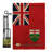 Double Sided 18.5'' H x 13'' W Burlap Flag Set