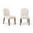 Marielle Upholstered Arch Dining Chair, Cocoa/White Sand-154686935