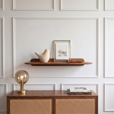 Tablettes murales flottantes en bois Sephine