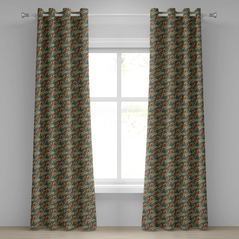 Sateen Blackout Curtains / Drapes Pair, 50" W x 72" L