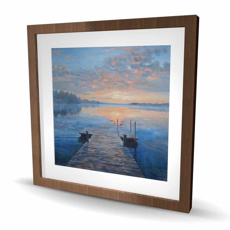 Calm Dock - beige avec imprimé mat pour la décoration intérieure