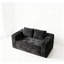 Canapé-lit Cloud dans une boîte, canapé 2 places sans os, canapé en velours côtelé à assise profonde confortable, comprimé, sans assemblage, mousse à mémoire de forme, petits lits modernes pour petits espaces, appartement-402314411-402314410