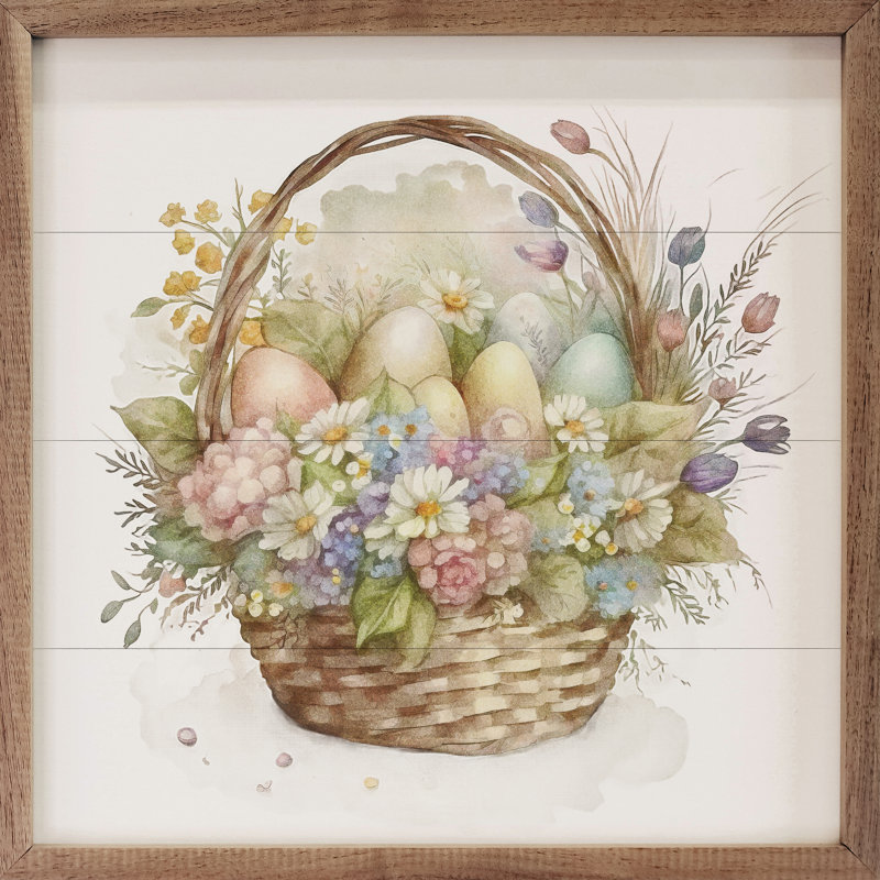 Panier à œufs de Pâques, H 8 po x l 8 po