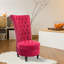 Chaise d'appoint rembourrée à haut dossier