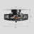 Aarzo 20'' Low Profile Dimmable Ceiling Fan with Remote Control 6-Speed Reversible Noiseless Motor Timer