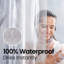 Doublure de rideau de douche LiBa Premium 8G PEVA - Plastique imperméable, non toxique, épais avec œillets antirouille - l 72 po x H 72 po transparent-1211684902-1211684909