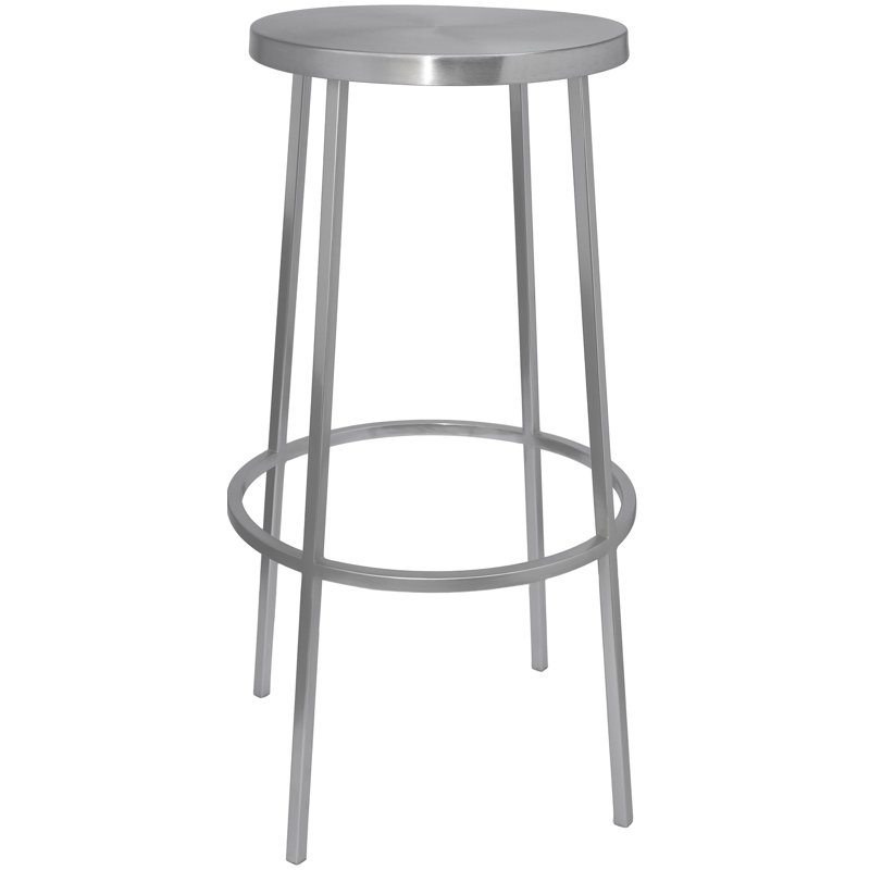 Tabouret de bar et de comptoir Tyson Lonn, Tabouret de bar (assise de 30 po de hauteur), Argent