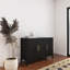 Armoire de rangement moderne en bois aggloméré 48 po avec tablette-1574402212