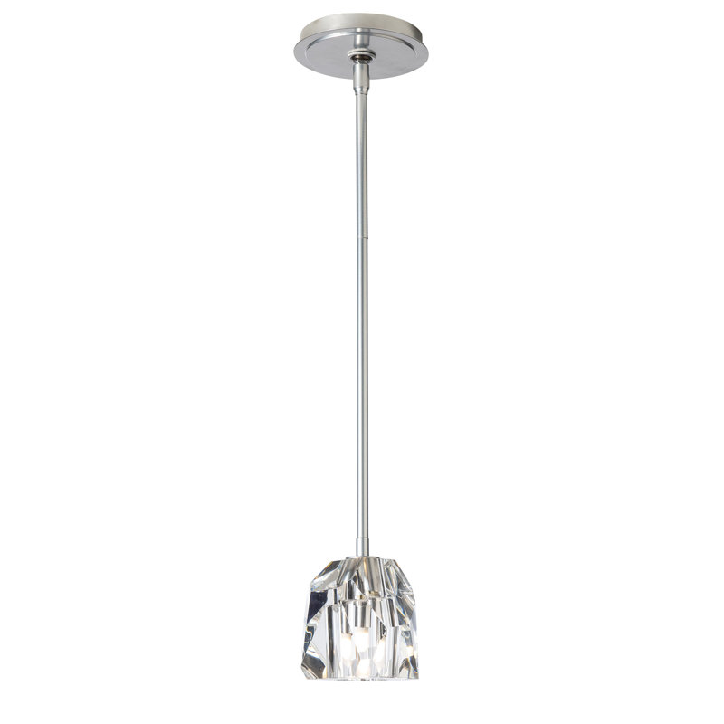Luminaire suspendu géométrique 1 lumière Gatsby, Argenté
