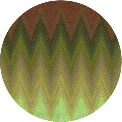 Tapis vert/brun à motifs Efstathios