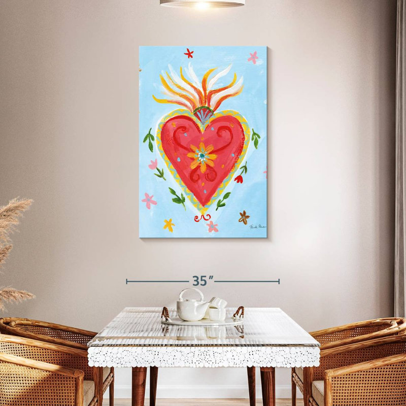Hardie Frida's Heart I, 45" H x 30" W