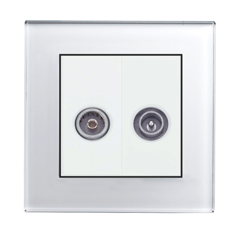 Crystal PG  TV - FM Socket White