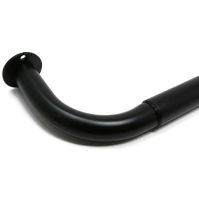 Aariel Steel Adjustable Single Curtain Rod