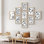 Art mural encadré, ensemble de galerie, collage, fleur, dessin au trait, botanique, art numérique, art moderne, fantaisiste, noir foncé et blanc pour chambre à coucher, salon, bureau - 12 po x 16 po x 9 po