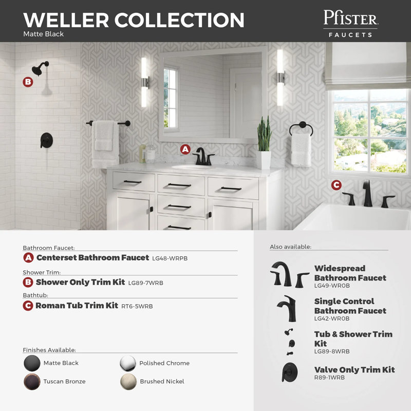Weller Shower Faucet Wall Mounted