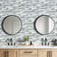 20Pcs Self-Adhesive Wall Tile Stickers with Marble Effect-1115929411