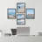 " Aerial View Blue Ocean Wave Beach Shore " 4 - Pieces-90605211-90605209