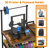 Compact 3D Printer Stand with Overhead Spool Holder and Power Strip