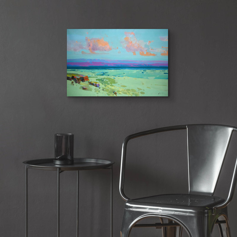 «Pacific Coast 3» par Vahe Yeremyan, art mural en verre acrylique, H 16 po x l 24 po x P 0,2 po