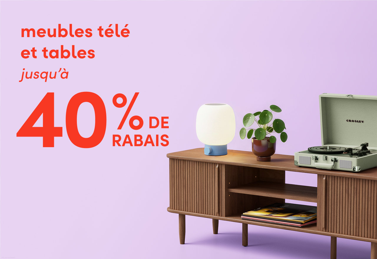 meubles télé et tables en solde