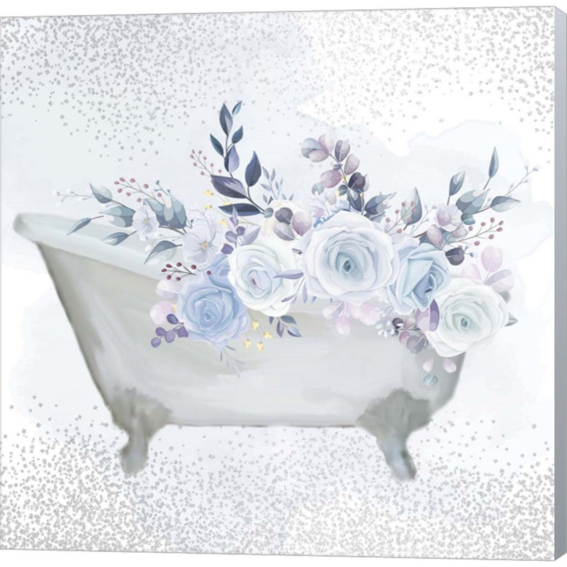 «Wash Soak Relax 2 Fall» par Kimberly Allen, impression sur toile non encadrée, Bleu