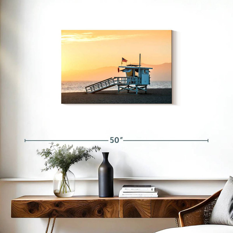Gillard Dramatic Venice Beach Sunset, 20" H x 30" W