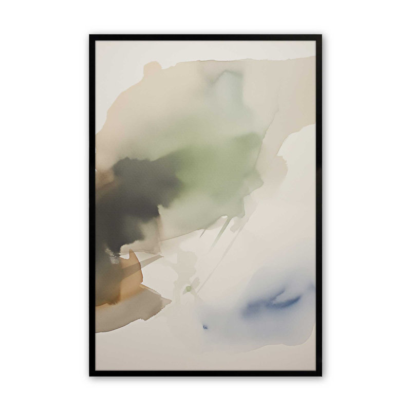 «Tranquil Eearth Reverie II», reproduction, H 11 po x l 9 po, Cadre noir satiné