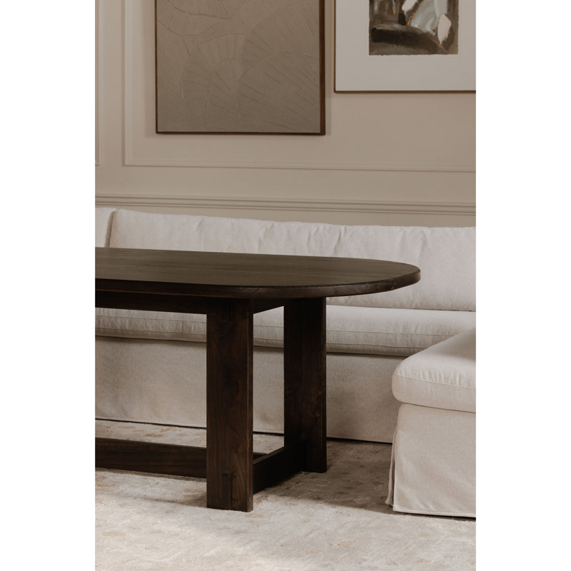 Gusella Slipcover Dining Banquette Beige 121In, 31.75" H x 125.5" W x 67.5" D, L-Shape