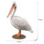  Pélican blanc | Statue d'oiseau décorative fabriquée à la main pour la maison et le jardin | Polyrésine de qualité supérieure, décor intérieur / extérieur résistant aux intempéries