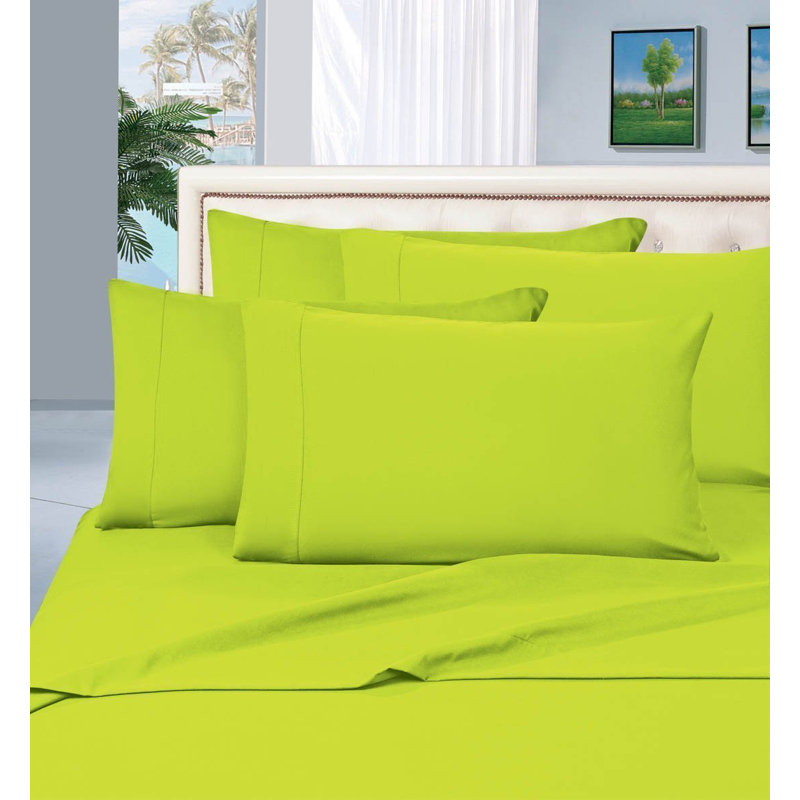 Ensemble de draps en microfibre percale, Chaux