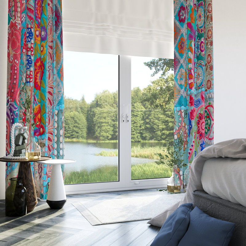 Semi Sheer Curtain Pair, 20" W x 61" L